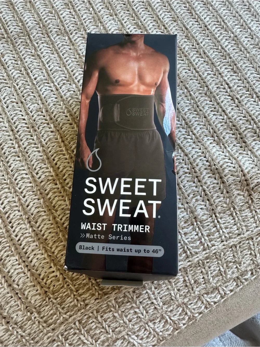 Sweet Sweat Waist Trimmer, by Sports Research - Matte Black - XL